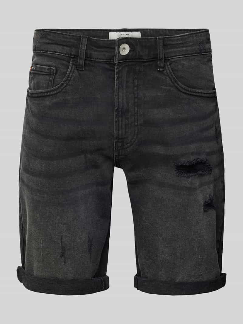 Redefined Rebel Korte regular fit jeans in destroyed-look, model 'PORTO'