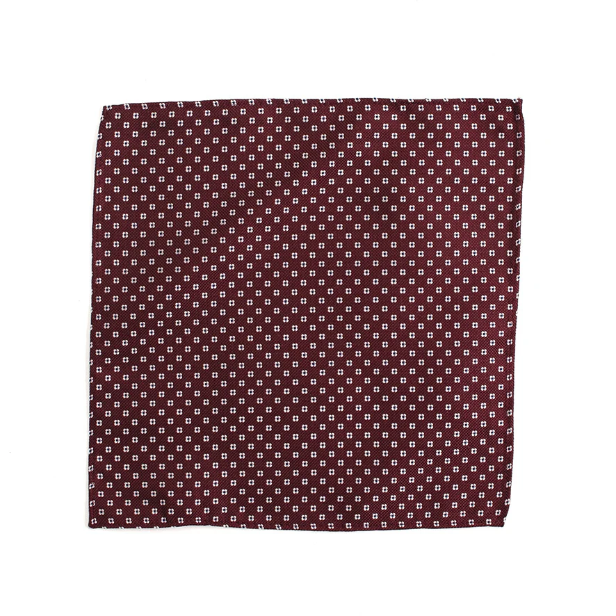 Tresanti Bing i fine patterned silk pocket square |
