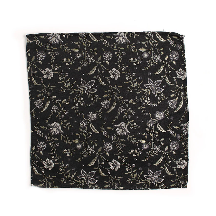 Tresanti Benzo | silk pocket square with leaves |