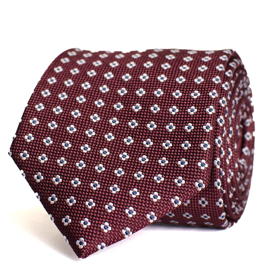 Tresanti Bing | silk tie with fine graphic pattern |