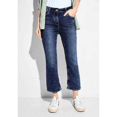 Cecil Bootcut jeans in donkerblauwe wassing