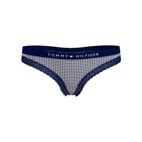 Tommy Hilfiger Underwear Slip THONG PRINT met logo-opschrift bij de band