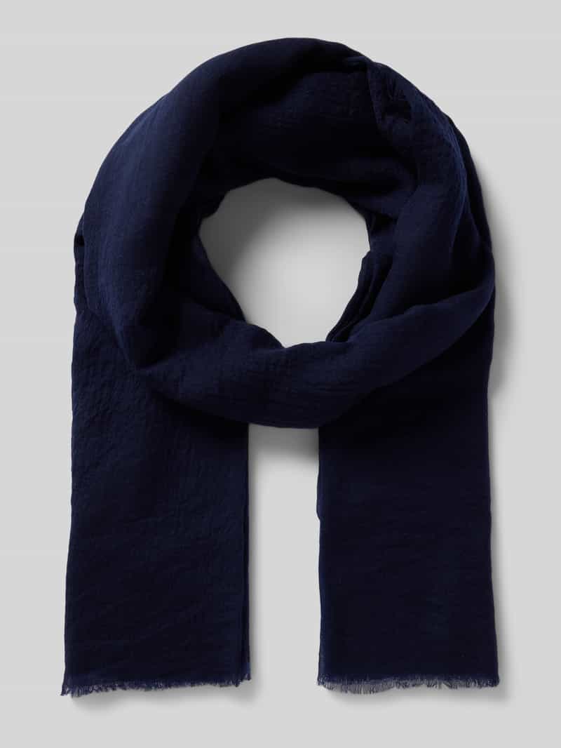 Polo Ralph Lauren Sjaal van wol met structuurmotief, model 'SGNATURE'