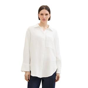 Tom Tailor Blouse met lange mouwen met structuur