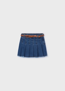 Mayoral Meisjes jeans rok met riem medium