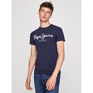 Pepe jeans T-shirt met ronde hals Original Stretch