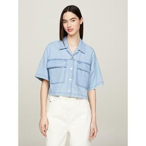 TOMMY JEANS Klassieke blouse TJW CHAMBRAY BLOUSE met -logo