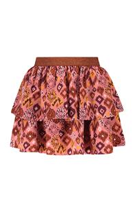 B.Nosy Meisjes rok print roze - Paola - Pleasant AOP