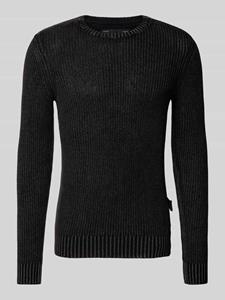 Replay Gebreide pullover met labeldetail