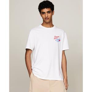 TOMMY JEANS Recht T-shirt met logo voor- en achteraan