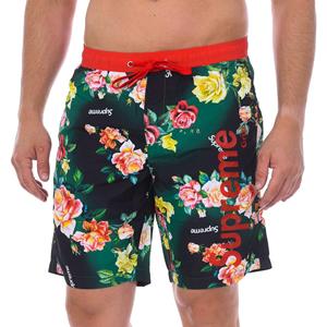 BlackPrice Bañador bóxer Print Roses estilo largo CM-30071-BP hombre