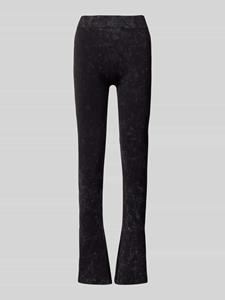 noisymay Noisy May - Tammura Flared Black Washed - Leggings - Schwarz - S/M - 90% Polyamid, 10% Elastan,Jersey