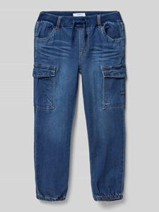 Name it Baggy fit cargojeans met elastische boorden, model 'BEN'