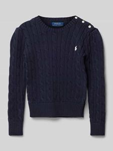 Polo Ralph Lauren Kids Gebreide pullover met logostitching, model 'CABLE'