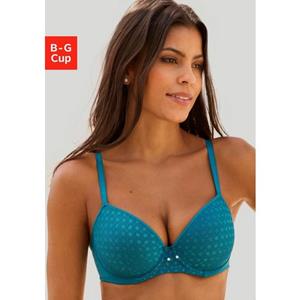 Lascana Bh met steuncups met kant over naadloze cups, op de modellerende beugel, dessous