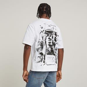 G-Star RAW Backpack Graphic Boxy T-Shirt - Wit - Heren