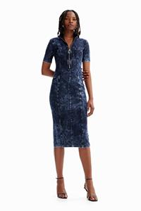 Desigual Denim midi-jurk - BLUE