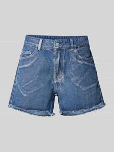 Noisy May Regular fit korte jeans met franjes, model 'ZOE'