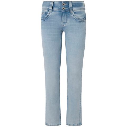 Pepe Jeans Slim fit jeans met 2-knoopsluiting
