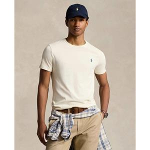 Polo ralph lauren Effen slim T-shirt in jersey met geborduurd logo