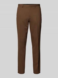 HUGO Slim fit pantalon met persplooien, model 'Hesten'