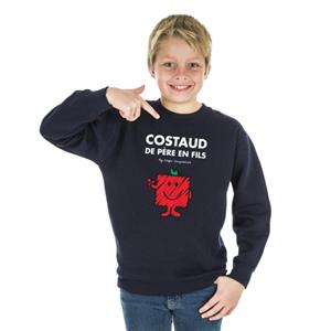 Monsieur Madame ZWARE KINDER SWEATSHIRT VAN VADER OP ZOON