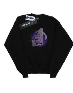 Marvel Boys Avengers Endgame Space-logo sweatshirt