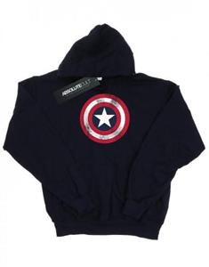 Marvel Girls Captain America Distressed Shield-hoodie