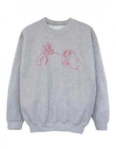 Disney Girls Lady en de Vagebond Spaghetti Outline Sweatshirt