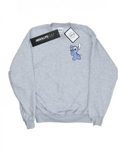 Disney Lilo en Stitch Stitch-sweatshirt met borstprint op de achterkant voor meisjes