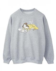 Disney heren Belle en het beest Belle lezen katoenen sweatshirt