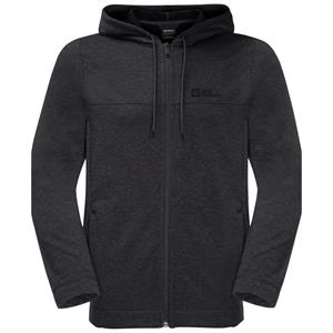 Jack Wolfskin Waldsee hooded Jkt M, zwart herensweatshirt