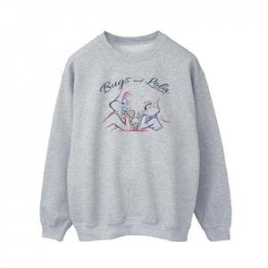 Looney Tunes Heren Bugs en Lola Sketch katoenen sweatshirt