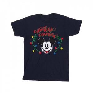 Disney jongens Mickey Mouse kerst gloeilampen T-shirt