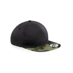 Beechfield Camo Snapback-pet, uniseks voor volwassenen