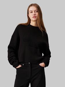 CALVIN KLEIN JEANS Sweater met ronde hals en lange mouwen