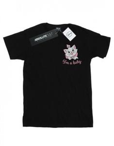 Disney Girls Aristocats Marie IÂ'm A Lady katoenen T-shirt met borstprint