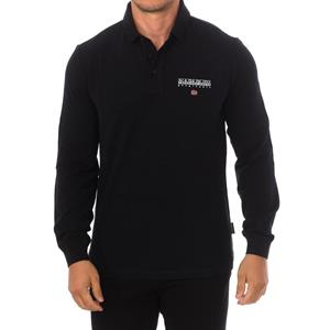 Napapijri E-Ayas poloshirt met lange mouwen en reverskraag NP0A4GJX man