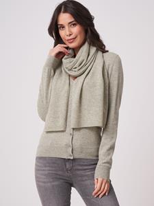 REPEAT cashmere Fijngebreide zuiver cashmere sjaal