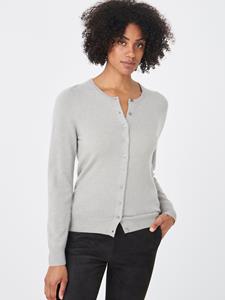 REPEAT cashmere Basic vest met ronde hals van zuiver cashmere