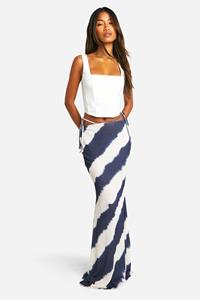 Boohoo Gestreepte Maxi Rok, Black_White