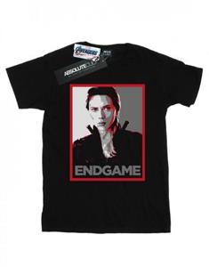 Marvel Girls Avengers Endgame Black Widow Poster katoenen T-shirt