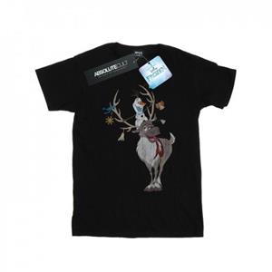 Disney meisjes Frozen Sven en Olaf kerstornamenten katoenen T-shirt