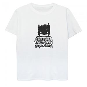 Batman jongens altijd jezelf logo katoenen T-shirt