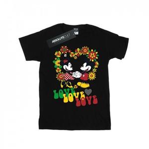 Disney jongens Mickey en Minnie Mouse Hippie Love T-shirt