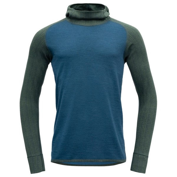 Devold  Kvitegga Merino 230 Hoodie - Merinohoodie, blauw