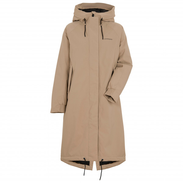 Didriksons  Women's Alicia Parka Long 2 - Lange jas, beige