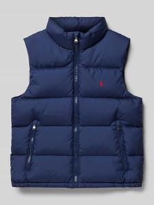 Polo Ralph Lauren Kids Bodywarmer met opstaande kraag en labelstitching