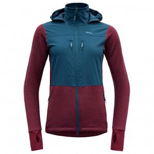 Devold  Women's Herøy Hybrid Merino Jacket - Merinovest, rood