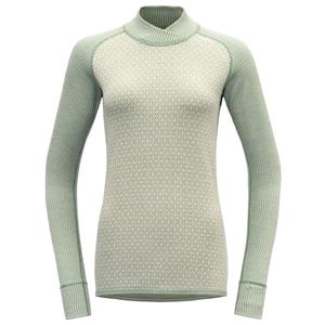 Devold  Women's Kvitegga Cross Neck - Merinoshirt, grijs